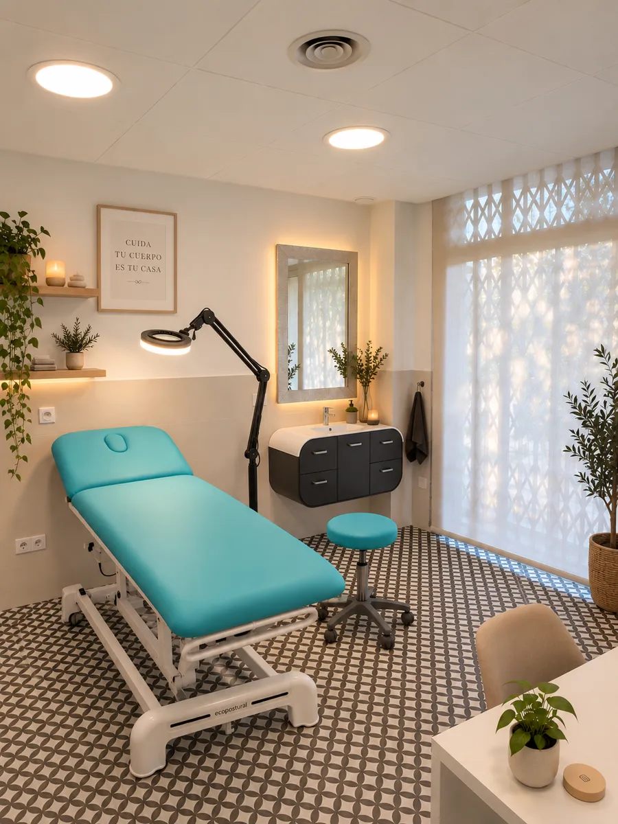 Cabina d'estètica equipada
